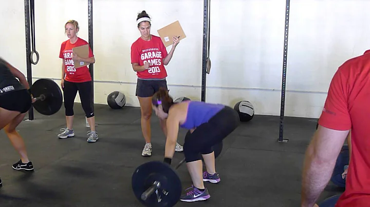 Liz doing Snatches - 20 in a row,  55 pounds