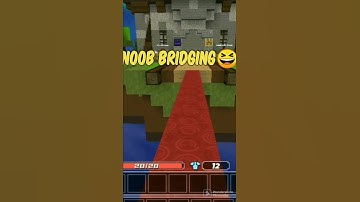 Noob VS Pro VS Hacker Bridging Test In BlockMan Go #shorts