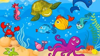 Морские Животные Для Дитей Рыбы Черепахи Лягушки Развивающее и обучающие видео Морские Животные Для Дитей Рыбы Черепахи Лягушки Развивающее и обучающие видео