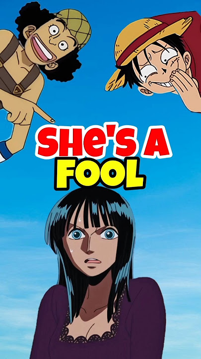 When Luffy and Usopp made Robin look like a fool #shorts #onepiece #anime