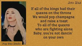 Ava Max - Kings & Queens Lyrics | PopDuoMusic
