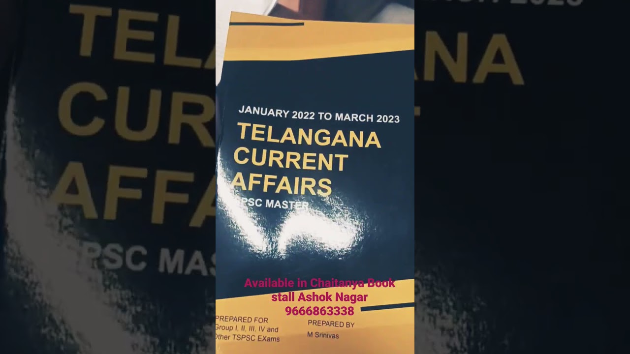 Telangana current affairs English