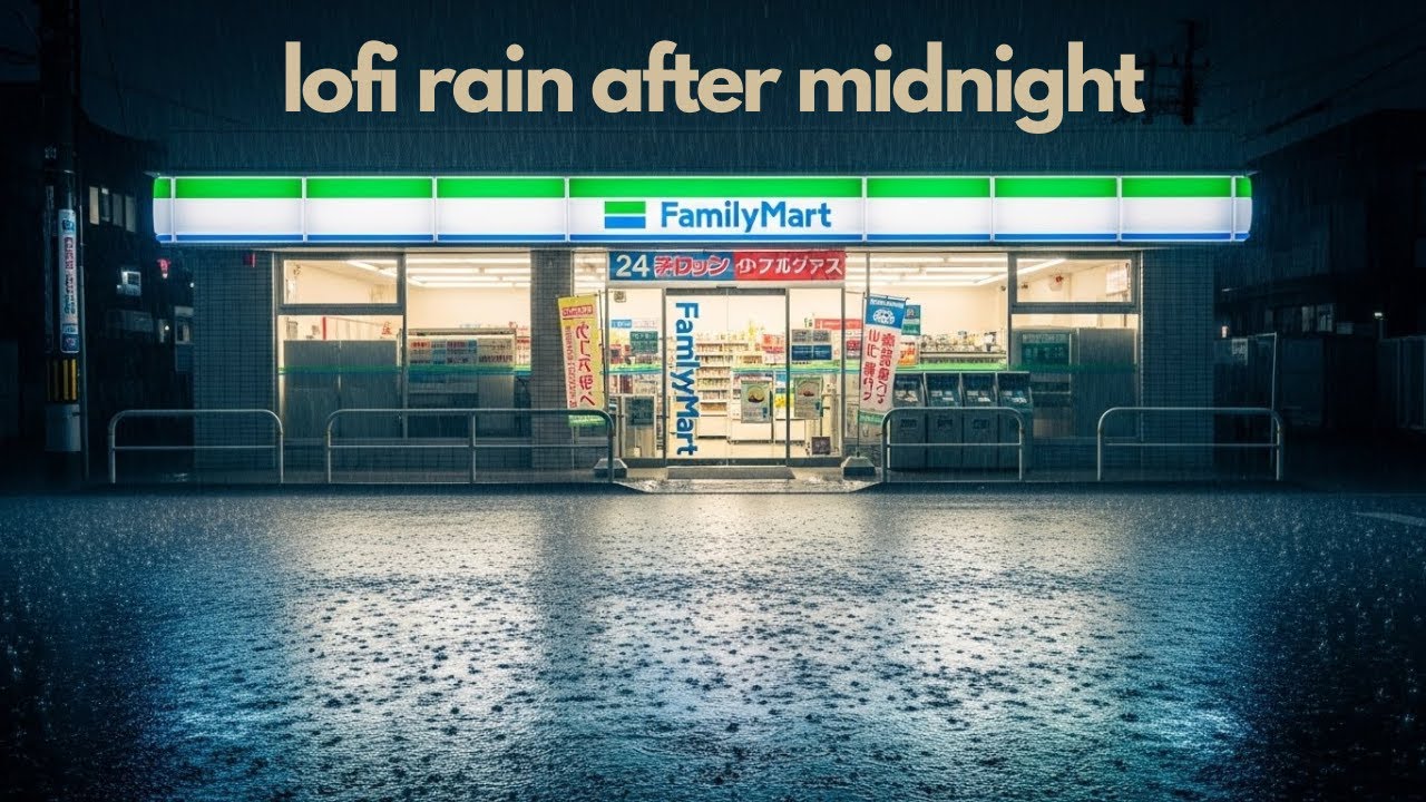 Tokyo Quiet After Midnight Rain 🌧️ Lofi Melt Into Subtle Release for Deep Sleep & Calm in the Rain