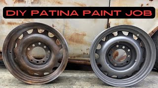 How to paint wheels to look like PATINA