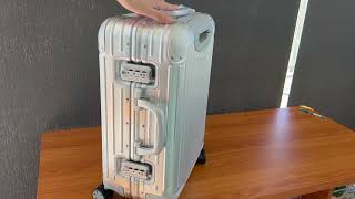 Rimowa Original Cabin Comparison - Silver versus Black + Suitcase Cover on Both