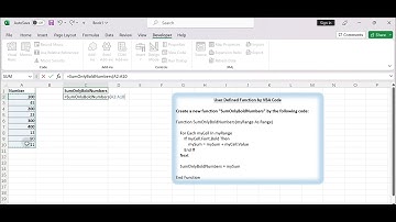 Sum Only Numbers in Bold in a Range of Cells in Excel