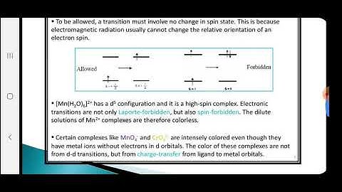 Selection rules for d-d transitions