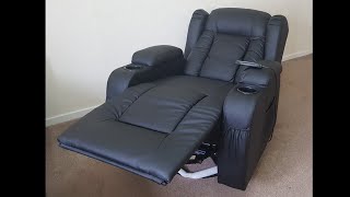 Unboxing  D Pro T Massaging Heated Recliner Swivel Chair