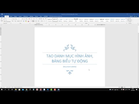 Video Hướng dẫn sử dụng word - Hướng dẫn tạo danh mục hình... - youtube