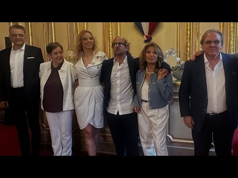 François Valéry and Nicole Calfan reunited for their son Jérémy's wedding