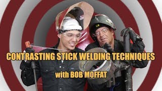 Contrasting Stick Welding Styles : 6010 Root Pass on Pipe  with Bob Moffatt