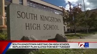 South Kingstown to hold community meeting on replacing high school