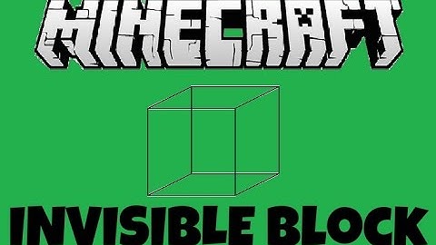 Minecraft Xbox 360/PS3 Invisible Block - EASIEST WAY