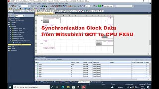 Clock Synchronization Time Broadcast Mitsubishi GOT2000 to FX5U