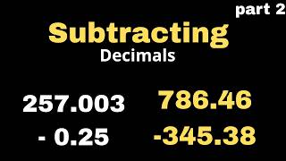 Fast & Easiest way to subtract decimals||Decimal KO SUBTRACT KAISY KREIN||