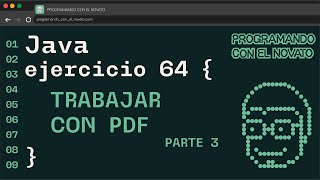 Ejercicio 64 JAVA - TRABAJAR CON PDF | PARTE 3