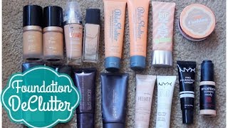 Foundation DeClutter! Makeup DeClutter 2016