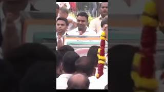 HomeMinisterAmitShah,Gujarat CMBhupendraPatel,Nita&MukeshAmbani last tributes to RatanTata inMumbai.