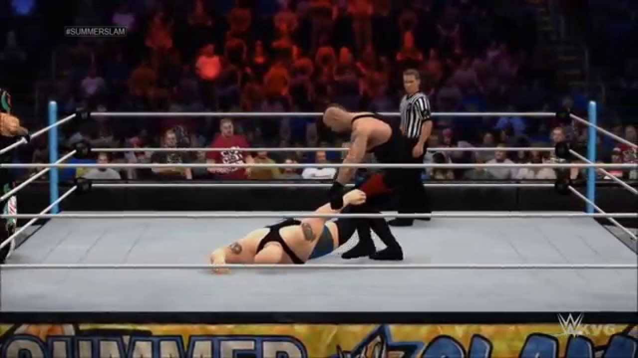 WWE 2K15 - Tag Team Match | Rey Mysterio & Big Show vs Undertaker & Kane Gameplay [HD]