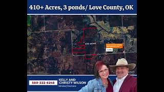 FOR SALE! 410+ ACRES SECLUDED AND PRIVATE- | SOUTHERN OKLAHOMA HUNTING RETREAT- Love County, OK