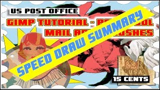 Gimp-Tutorial-Using-Path-Tool-Mail-Art-Brushes (8.5 Minute Summary)