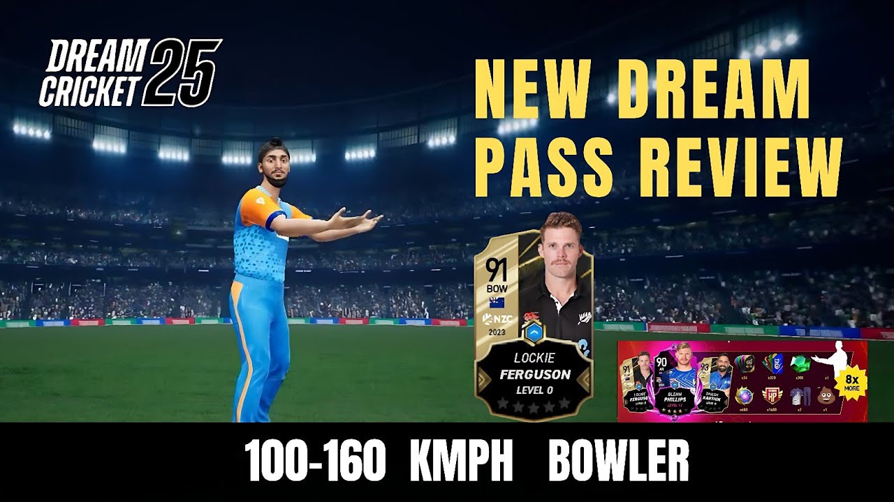 Dream cricket 25 New dream pass review | Best bowling card 