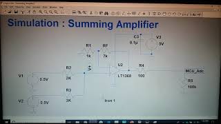 LT Spice- Op-Amp Summing Amplifier Simulation || Design & Simulation of Operational Amplifiers