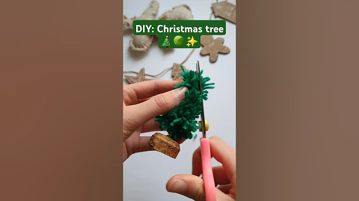 DIY: Christmas tree made from knitting threads 🎄#diy #christmas #christmastree