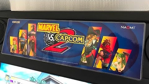 Marvel vs Capcom 2 Candy Cab Marquee: Ultra High Quality Replica!