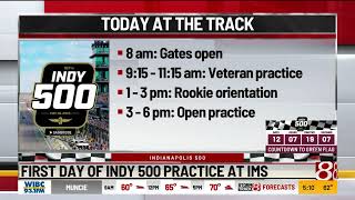 First Day of Indy 500 practice at IMS