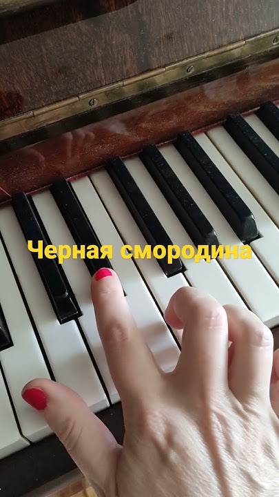 Песня Алены Росс Черная смородина, на фортепиано, куплет, разбор ...