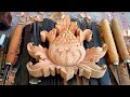 Amazing wood carving ideas  wood carving flower and leaf ideas