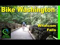 25 minute virtual bike ride  whatcom falls park  washington  indoor cycling workout