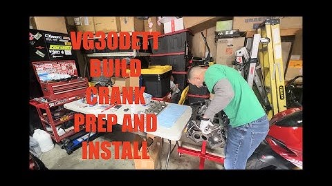 How To DIY Engine Rebuild VG30DETT Z32 Engine Crank Prep and Install