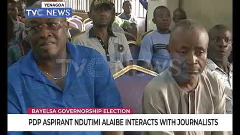 PDP aspirant, Ndutimi Alaibe holds press briefing on the Bayelsa Governorship election