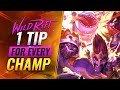 1 Tip for EVERY Champion in Wild Rift (LoL Mobile)
