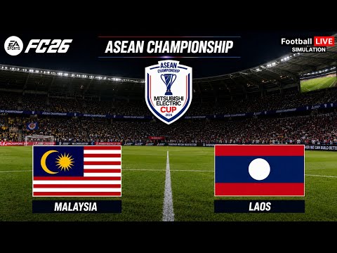 Malaysia vs Laos | ASEAN Championship FC 26 Full Match Simulation Highlights