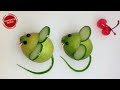 Salad Decoration Ideas | Art In Fruit & Vegetable Carving / Garnish Lessons #37 Lemon Mouse Art