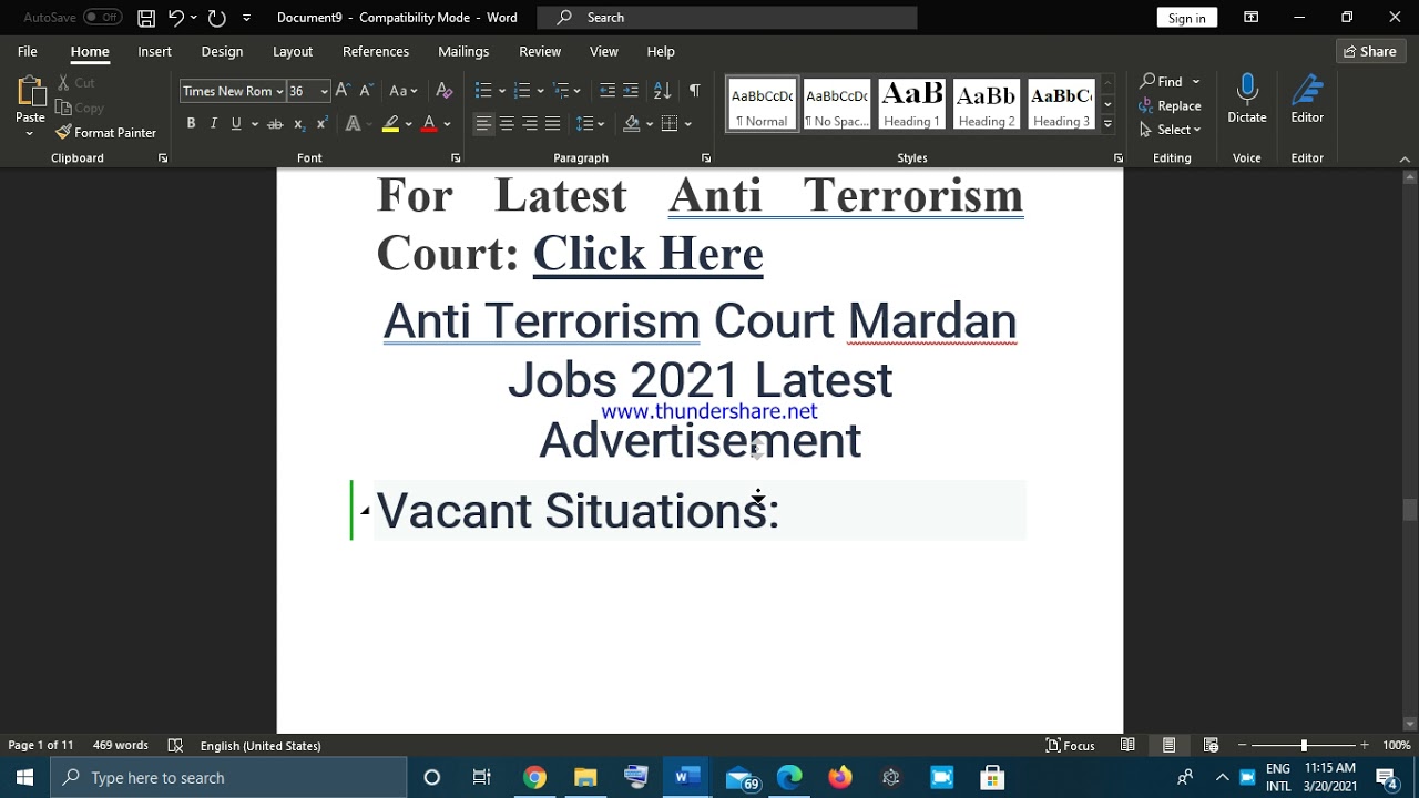 Anti Terrorism Court Mardan Jobs 2021 Current Vacancies
