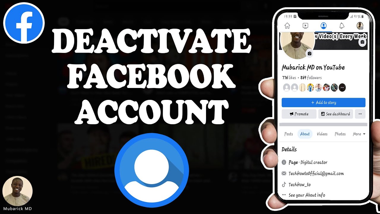 How to DEACTIVATE Facebook Account like a BOSS - Full Guide - YouTube