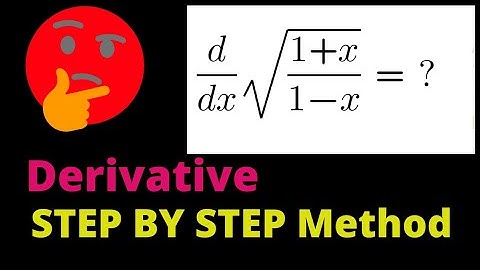 Derivative of Square Root Fraction Functions.