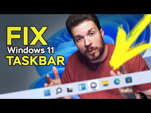 windows 11 taskbar customization and move left