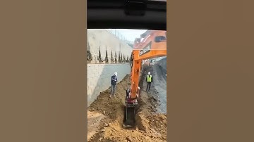 the process of making water channels using an excavator #construction #popular #excavator #shorts