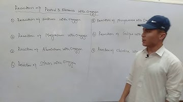 Reaction of period 3 Elements with Oxygen || FSc part 2 Chemistry || Chapter 13, lec 8