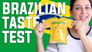 BRAZILIAN FOOD TASTE TEST #1 | BRAZIL | VIVIAN REACTS