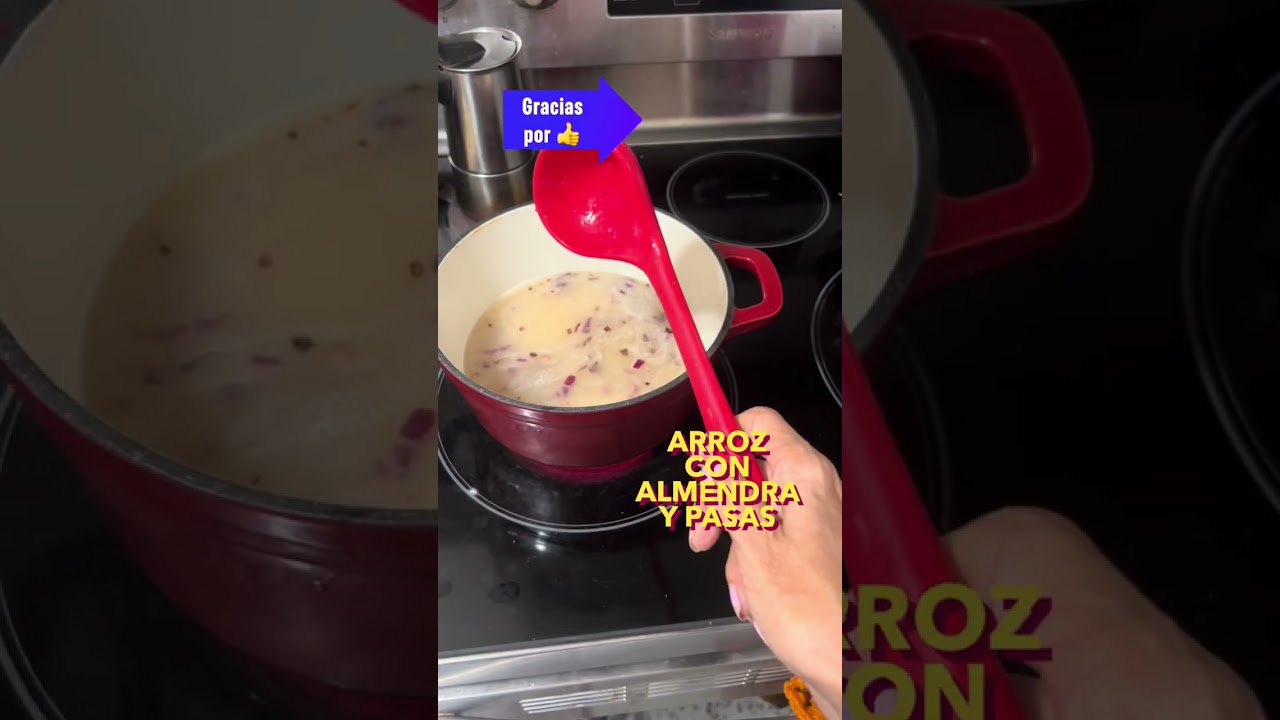 Arroz con toque árabe almendras y pasitas
