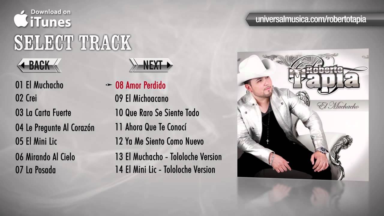 Roberto Tapia - El Muchacho (Album Preview)