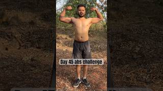 Day 45 abs challenge #sixpackabs #cardio #fitnessmotivation