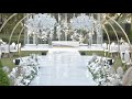 Wedding decoration dubai event rentals dubai wedding planner dubai wedding at kempinski the palm