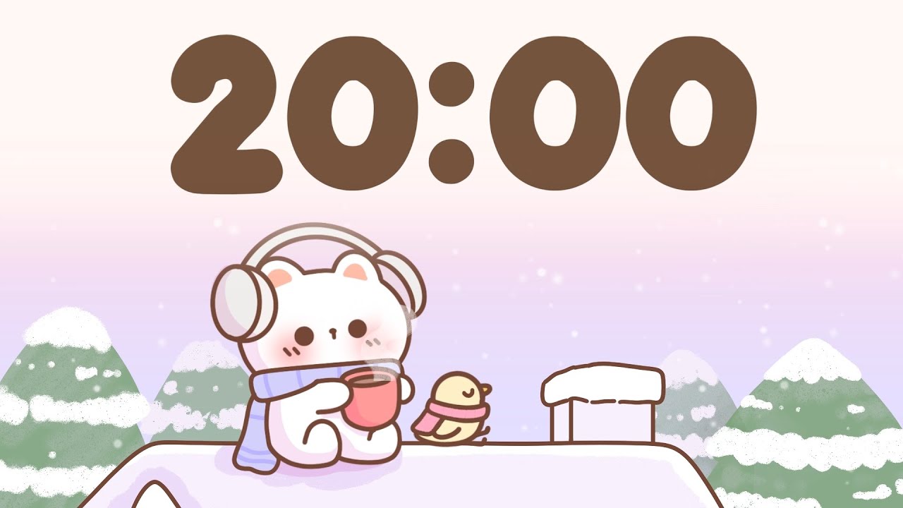20 Minute Timer 🐱 Study Timer for Classroom Focus - YouTube